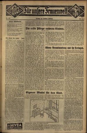Zweite Ausgabe vom Donnerstag, den 28. Juni 1934.