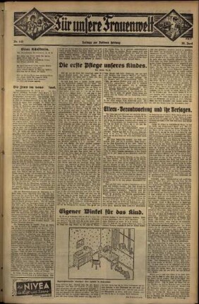 Zweite Ausgabe vom Donnerstag, den 28. Juni 1934.