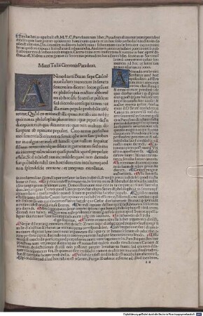 De officiis : mit Kommentar und Widmungsbrief an Kardinal Francesco Gonzaga von Petrus Marsus, [4]. Paradoxa Stoicorum