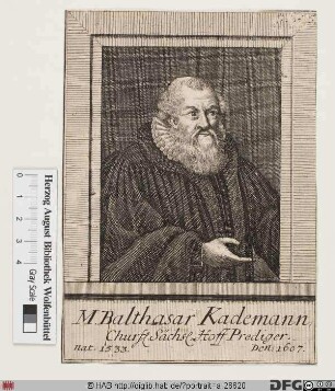 Bildnis Balthasar Kademann