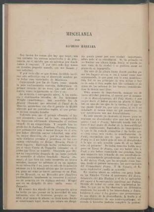Miscelánea.