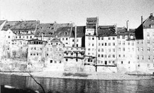 Görlitz. Uferbebauung neben der Dreiradenmühle