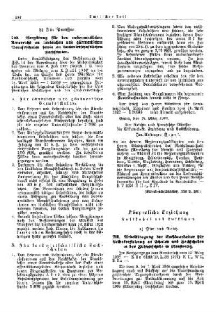 Arbeitstagung der Sachbearbeiter für Leibeserziehung an Schulen und Hochschulen in der Führerschule in Neustrelitz : [Körperliche Erziehung] ; [Für das Reich] ; [Amtliche Erlasse] ; [Amtlicher Teil]