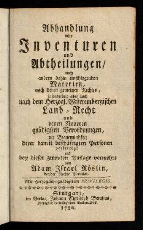 I-II, Titelblatt