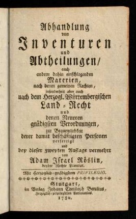 I-II, Titelblatt