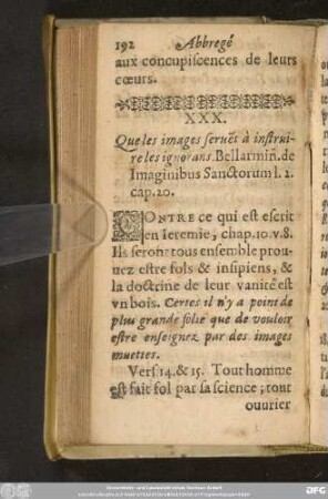 XXX. Que les images serve[n]t à instruire les ignorans. ...