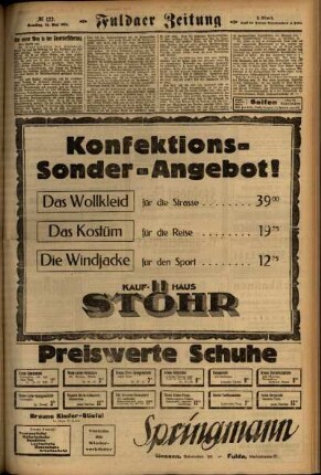Zweite Ausgabe vom Samstag, den 24. Mai 1924.