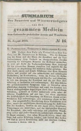 14. August 1840. No 16.