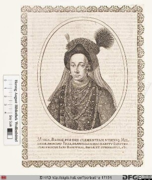 Bildnis Maria Fürstin Radziwiłł, geb. Prinzessin der Moldau