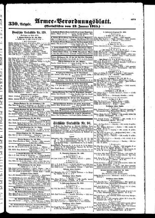 330.Ausgabe. Dienstag, 19. Januar 1915