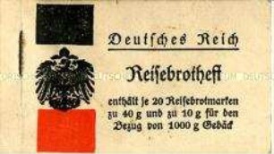 Heft für Reise-Brotmarken (ohne Inhalt)