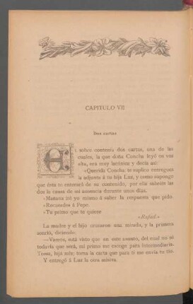 Capítulo VII - Dos cartas