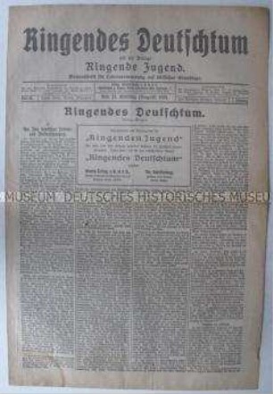 Völkische Wochenzeitung "Ringendes Deutschland"