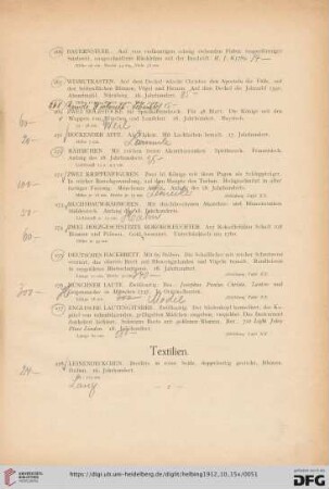 Textilien (Nr. 278-339)