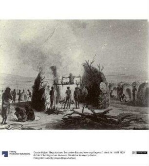 "Begräbnisse. Encounter-Bay und Koorong-Gegend."