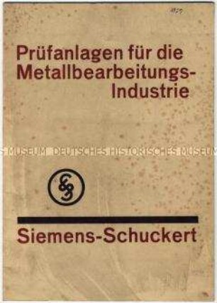 Prüfanlagen für die Metallbearbeitung-Industrie