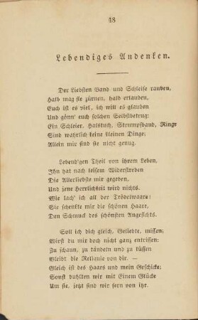 Lebendiges Andenken.