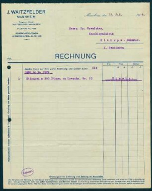 Mitteilung über Ersatzlieferung