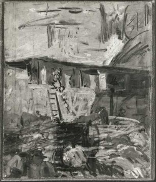 Steinbruch : Sterl, Robert: Steinbruch. Öl/Pappe; 28,5 x 24,5 cm. Dresden: Galerie Neue Meister 28,5 x 24,5 cm
