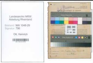 Entnazifizierung Heinrich Ott , geb. 21.01.1891 (Arbeiter)