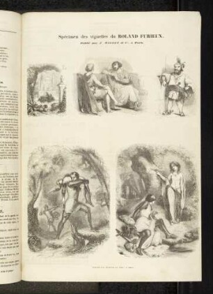 Spéeimen des vignettes du Roland Furieux,