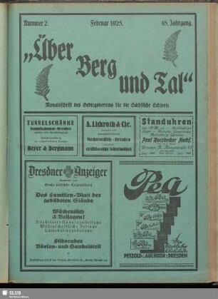 Nummer 2, Februar 1925