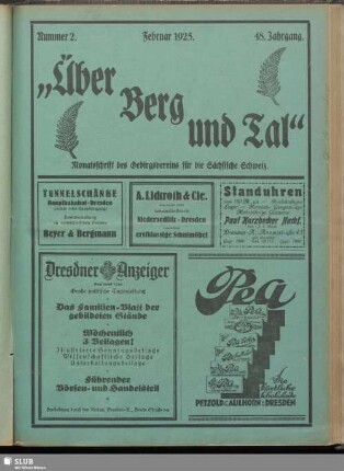 Nummer 2, Februar 1925