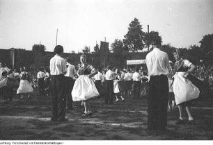 Sorbentreffen, Kreisrat Dr. Jan Ziesche, Oberregierungsrat Krenz, Kreisschulrat, 8./9. Juli 1950
