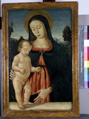 Madonna in Halbfigur mit dem Christuskinde, Folio 00133