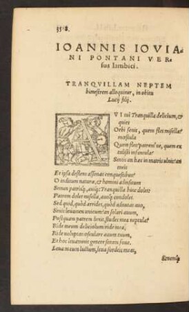 Ioannis Ioviani Pontani Versus Iambici.