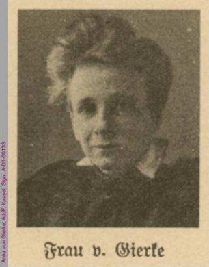 Porträt von Anna von Gierke