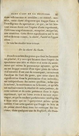 De la clarté du Geste.
