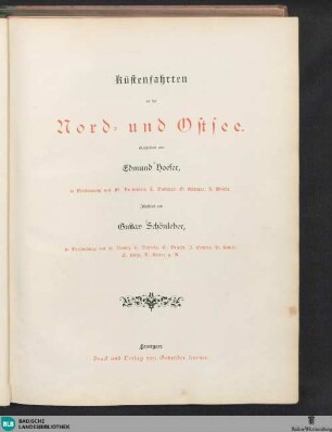 Küstenfahrten an der Nord- und Ostsee