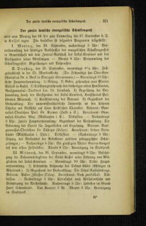 ¬Der¬ zweite deutsche evangelische Schulkongreß