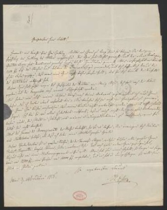 Brief an Franz Schott und B. Schott's Söhne : 14.02.1856