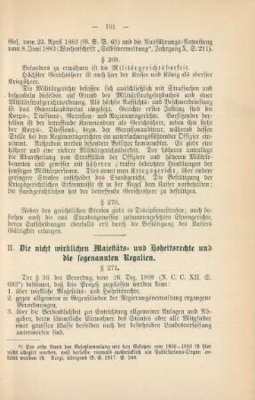 II. Die nicht wirklichen Majestäts- und Hoheitsrechte und die sogenannten Regalien