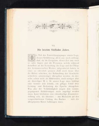 VI. Die letzten fünfzehn Jahre.