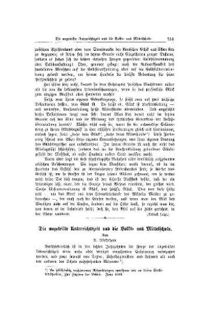 Die ungeteilte Unterrichtszeit und die Volks- und Mittelschule