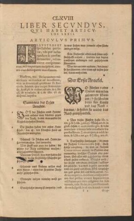 Liber Secundus, Qui Habet Articulos LXXII.