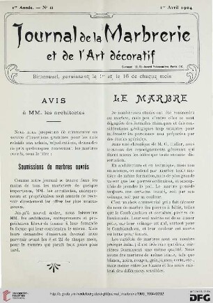 1: Le marbre, [1]