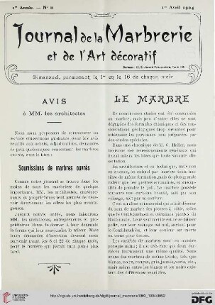 1: Le marbre, [1]