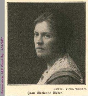 Porträt von Marianne Weber