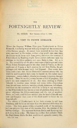 The fortnightly review. 60. 1893 = N.S., Vol. 54
