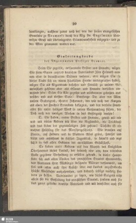 Einleitungsrede des Abgeordneten Prediger Brauner