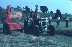 Feldhäcksler, Fahr, Heuernte, Traktor MAN