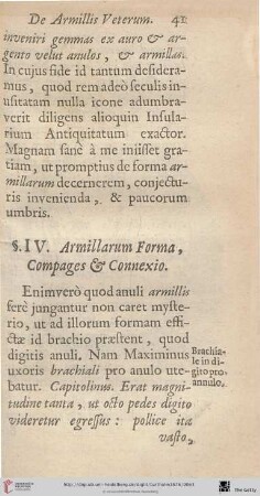 §IV. Armillarum Forma, Compages & Connexio