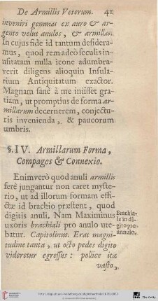 §IV. Armillarum Forma, Compages & Connexio