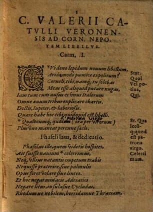 Poematum veterum poetarum obscenitate sublata volumen .... 1. (1600). - 566 S.