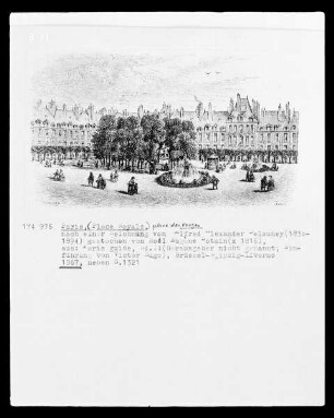 Paris, place des Vosges