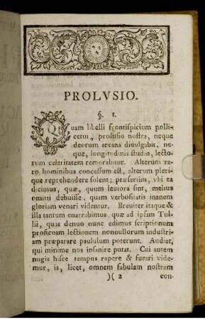 Prolusio.